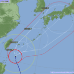 台風接近中